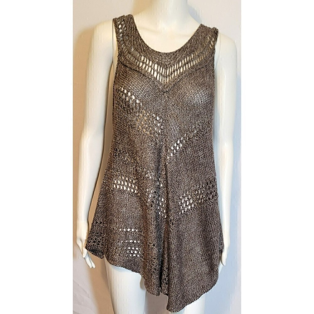 NWT Umgee Oversized Tiered Crocheted Tank Top - Size S